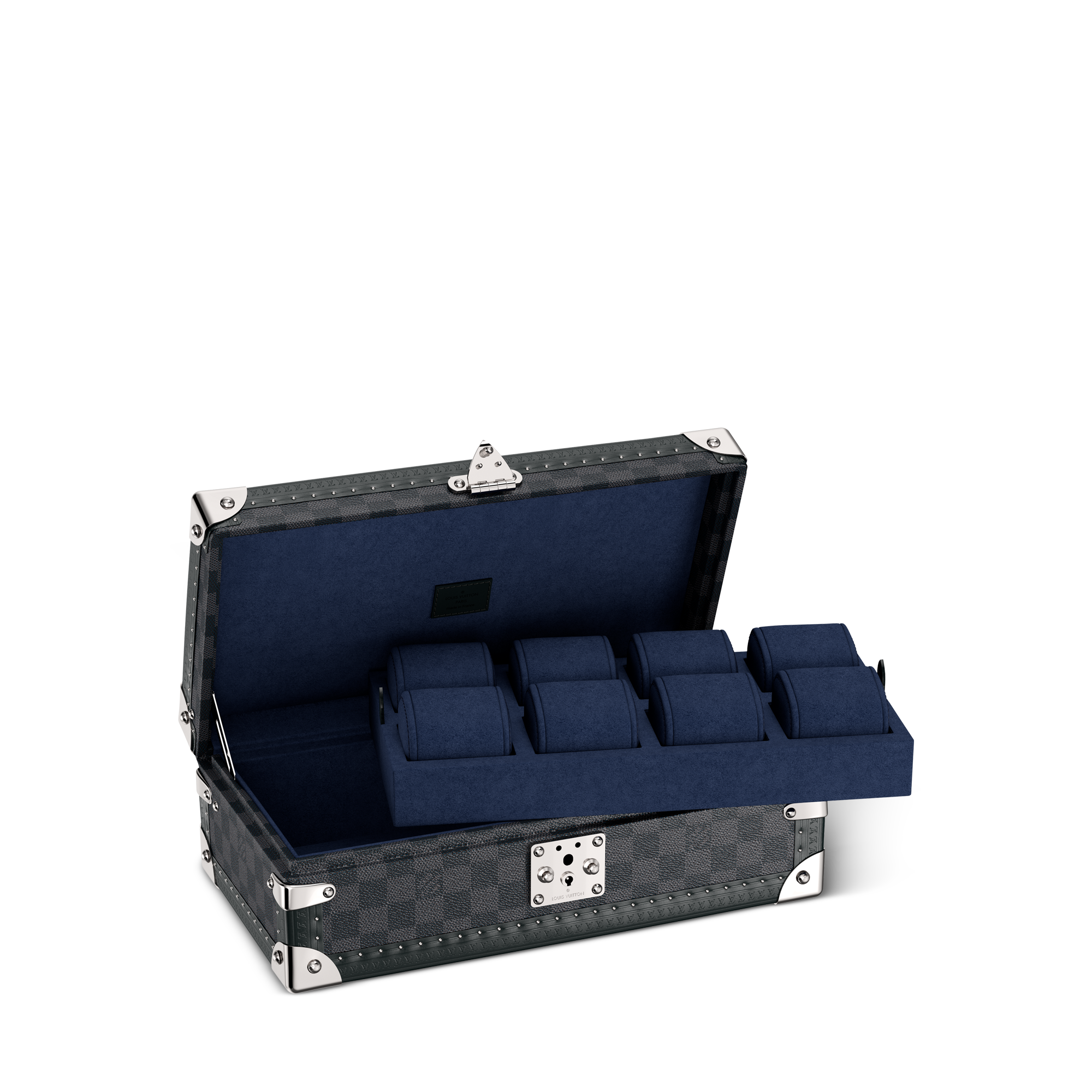 8 Watch Case Damier Graphite Canvas - Hardsided | LOUIS VUITTON